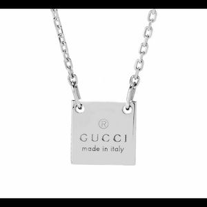 🛑SOLD🛑GUCCI STERLING SILVER CHARM NECKLACE